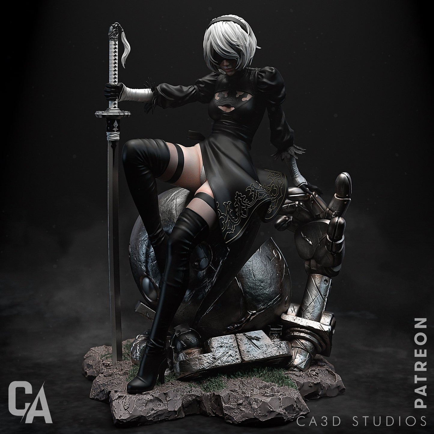 2B Nier Automata v1 - CA 3D Studios - Dark Forge Arts