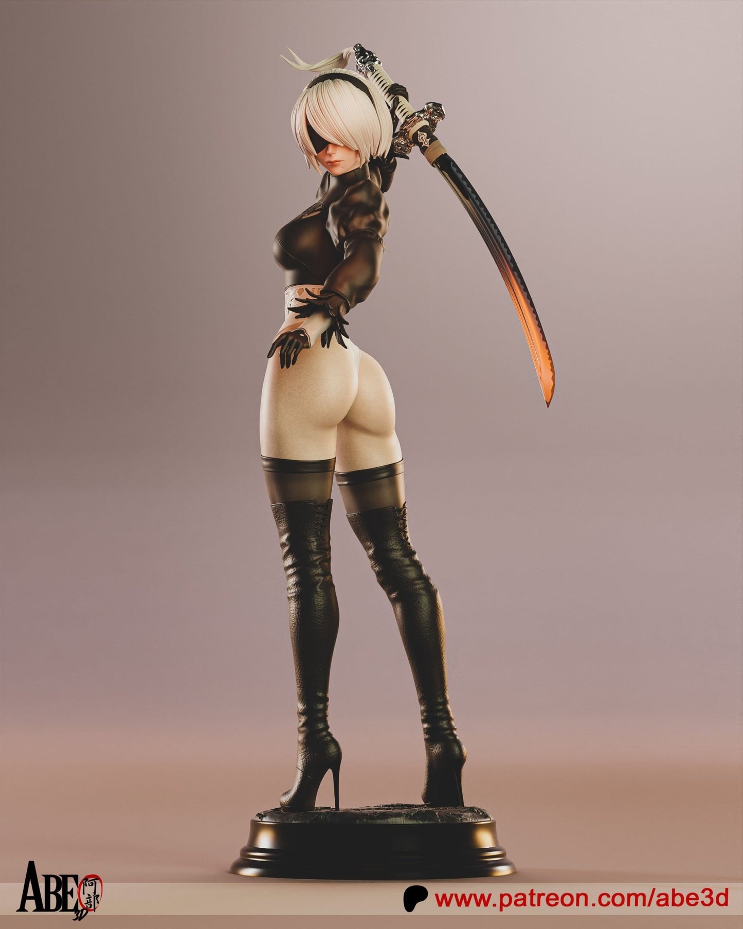 2B Yorha - Abe3D - Dark Forge Arts