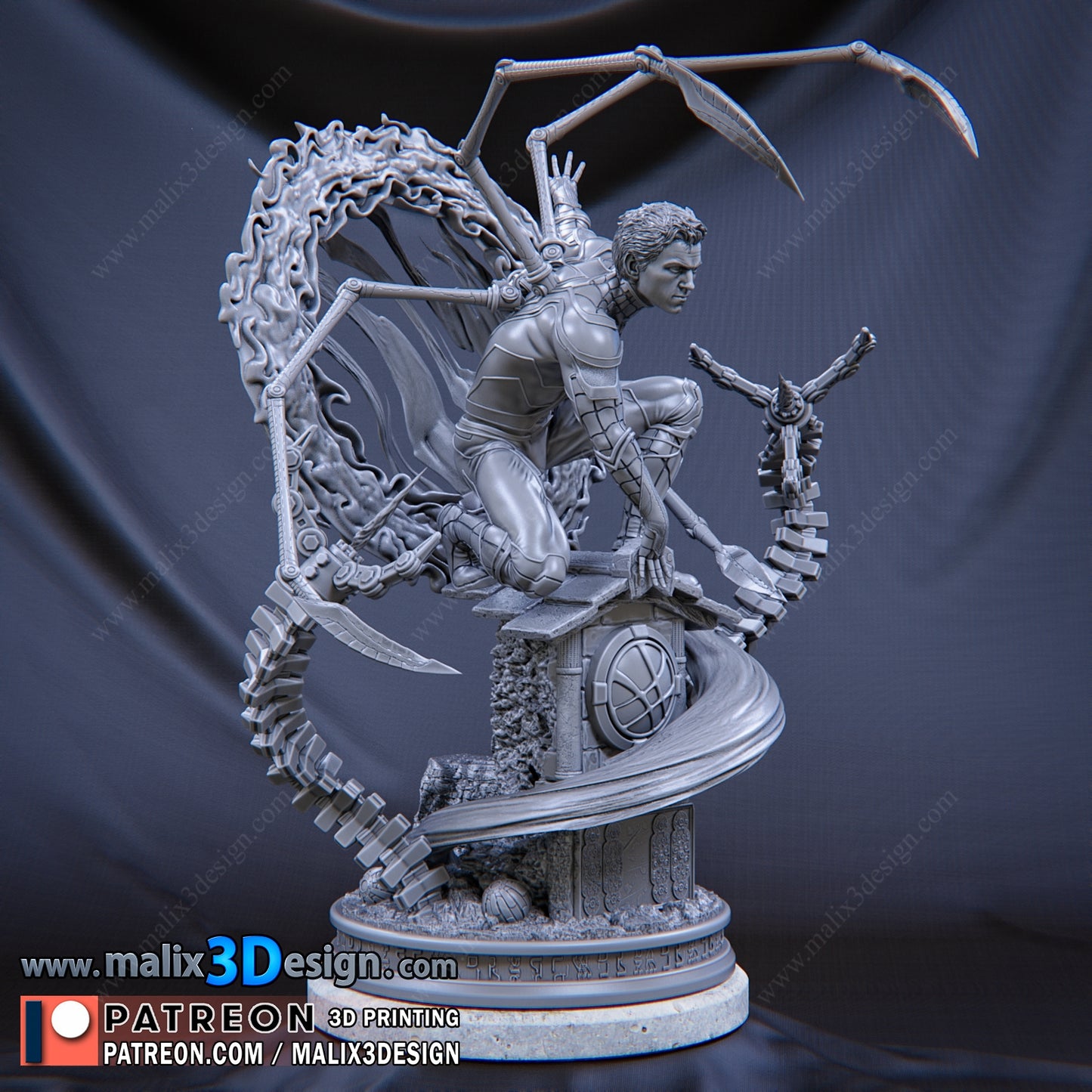 Estatua y miniatura de pin-up