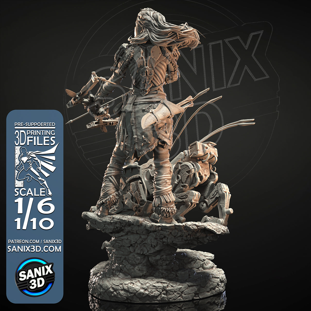 Estatua y miniatura de pin-up