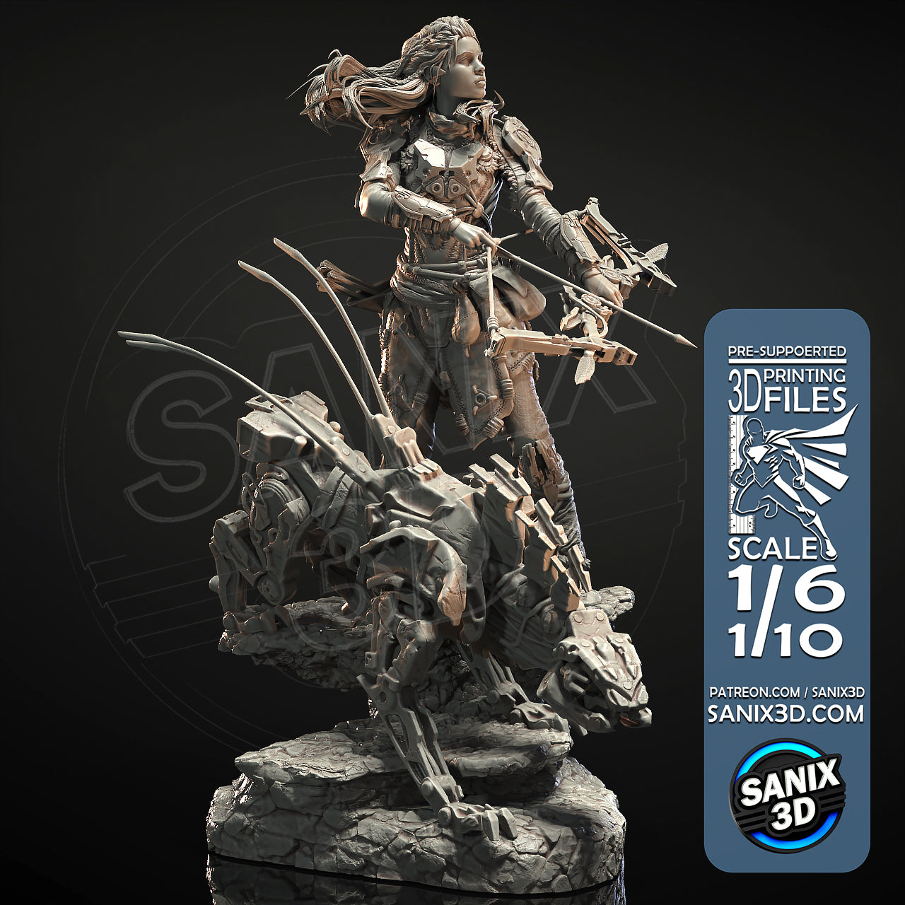 Estatua y miniatura de pin-up