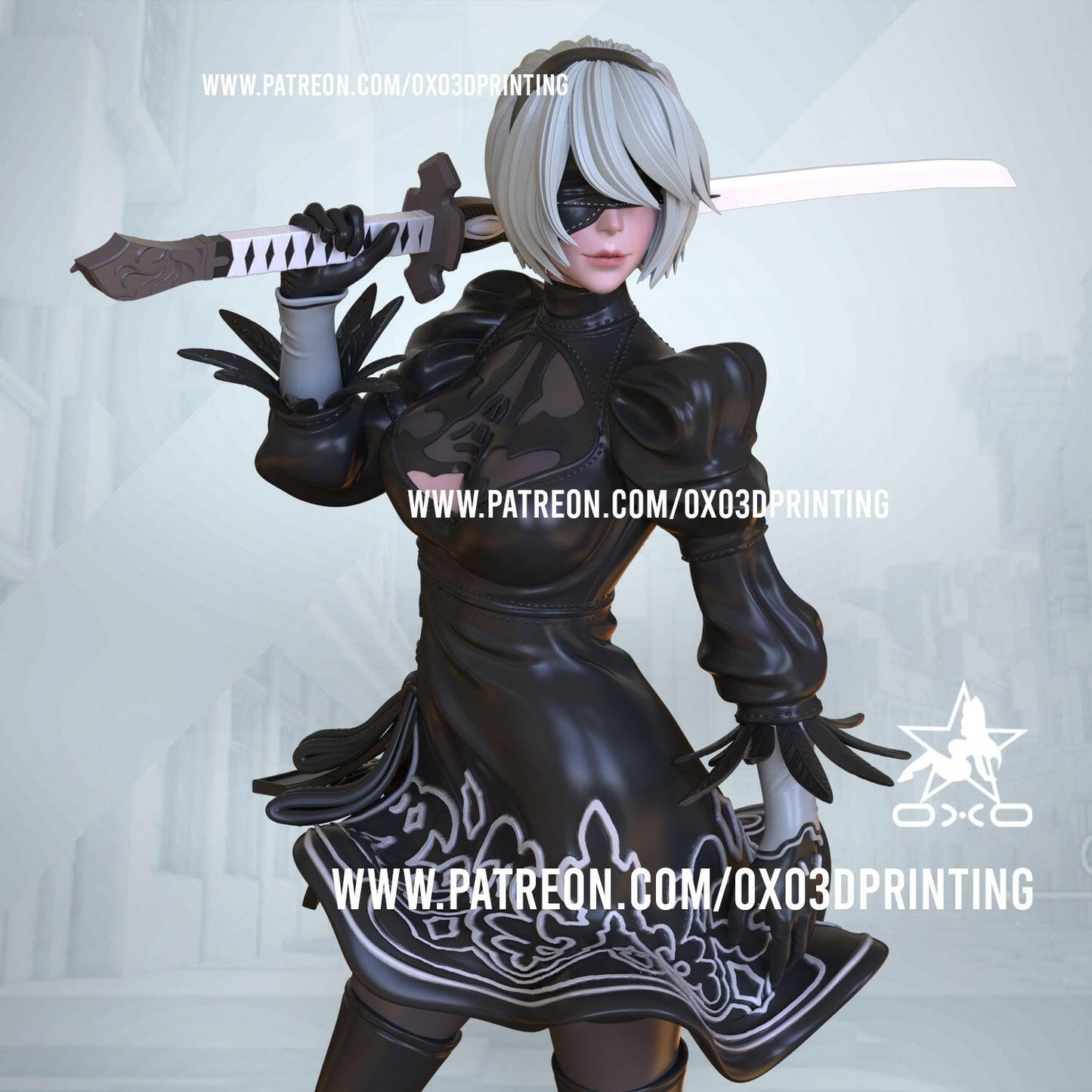 2B Yorha Nier Automata - OXO3D