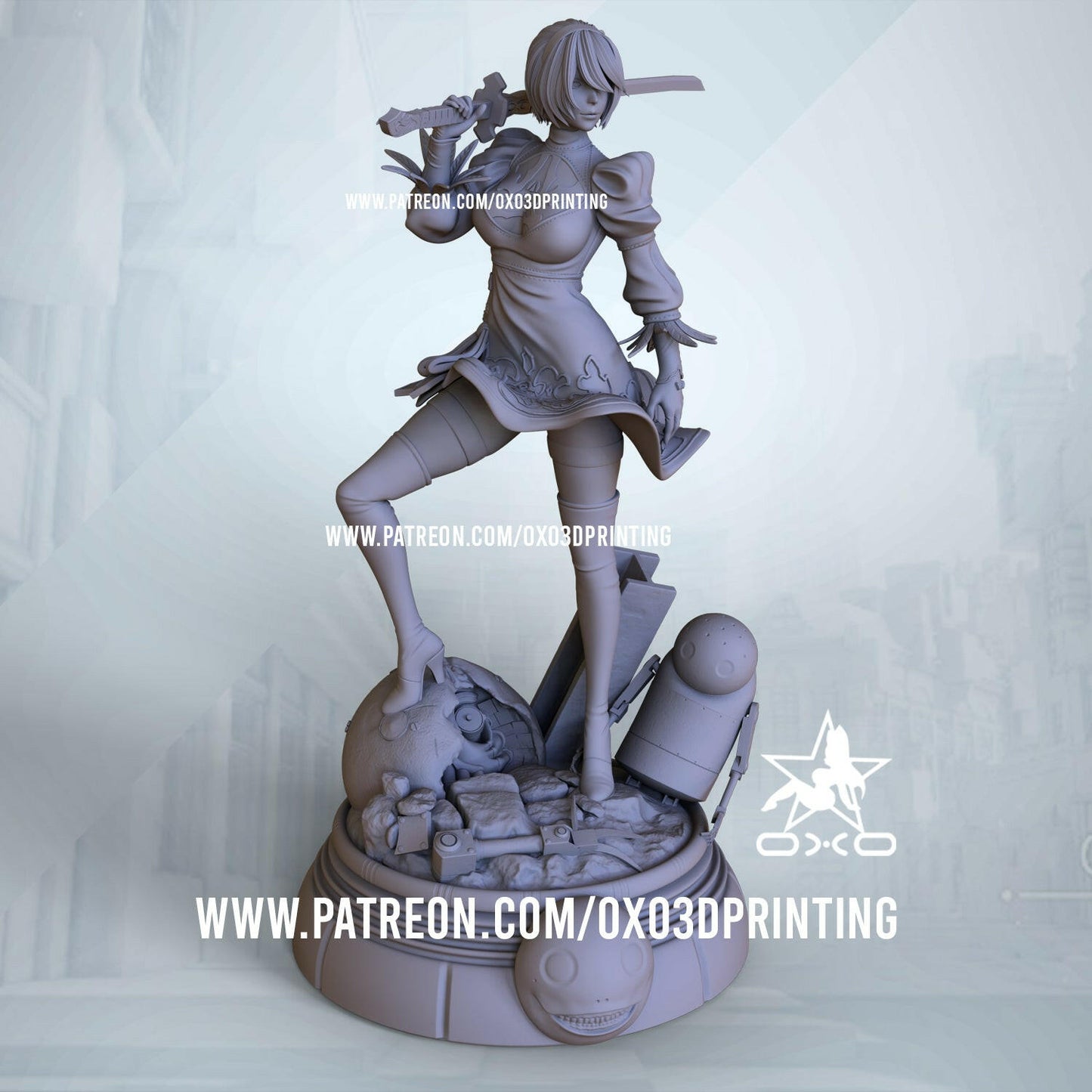 2B Yorha Nier Automata - OXO3D