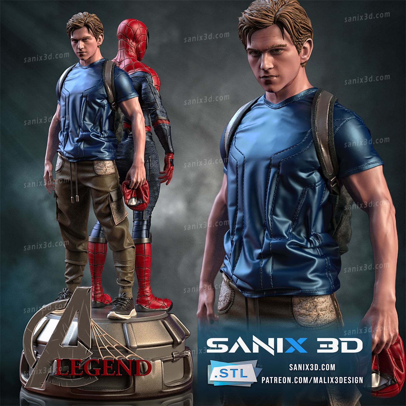 A Double Life (Spider - Man) - Sanix3D - Dark Forge Arts