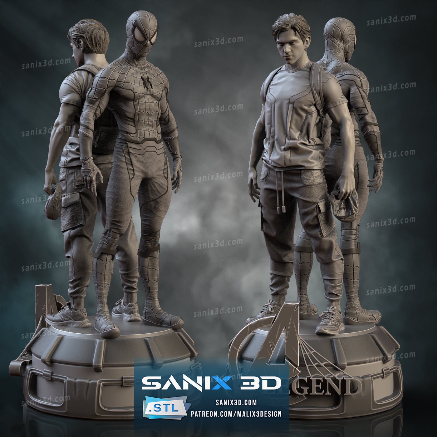 A Double Life (Spider - Man) - Sanix3D - Dark Forge Arts