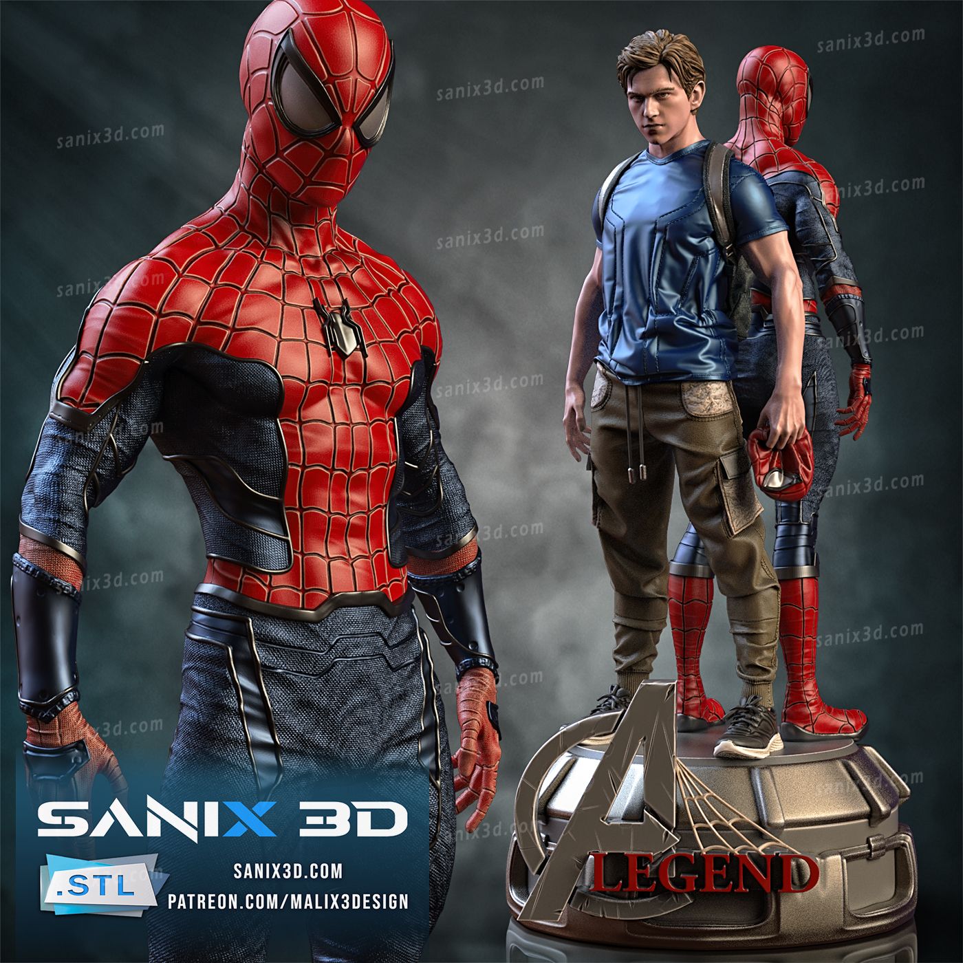 A Double Life (Spider - Man) - Sanix3D - Dark Forge Arts