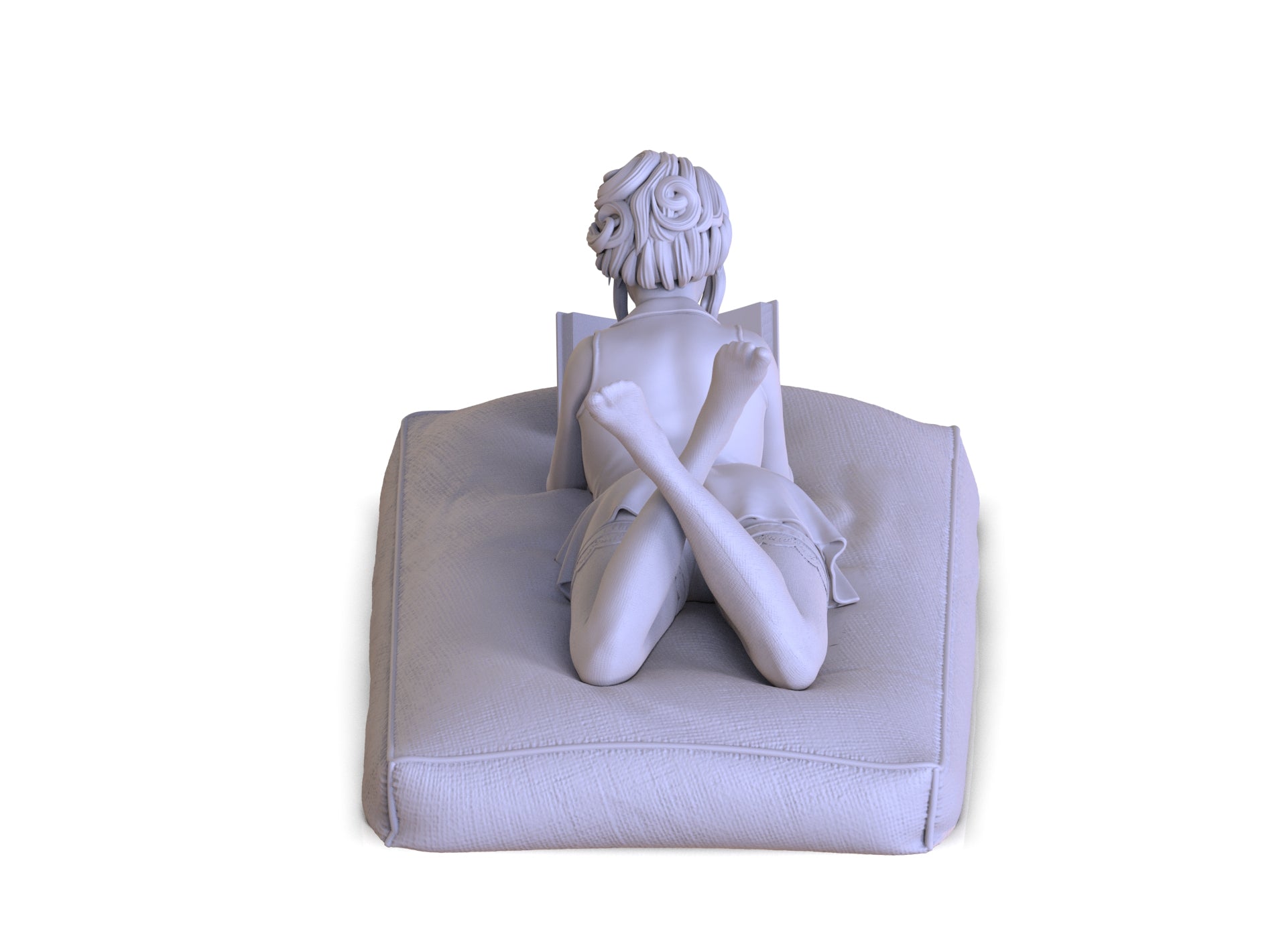 A Girl with a book - Artifex3D - Dark Forge Arts