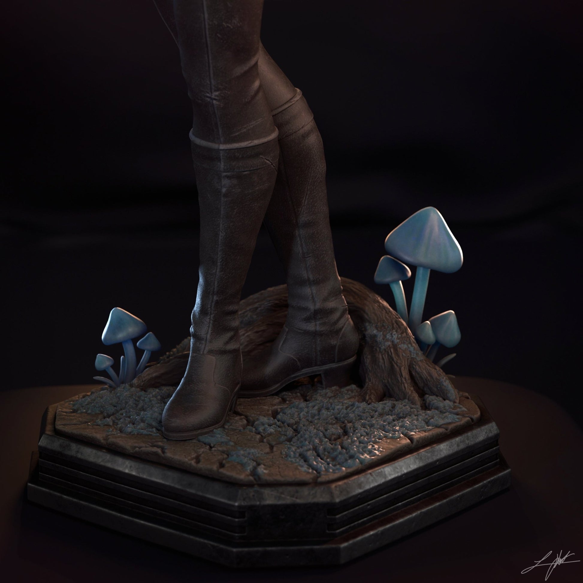 Aayla Secura - Abe3D - Dark Forge Arts