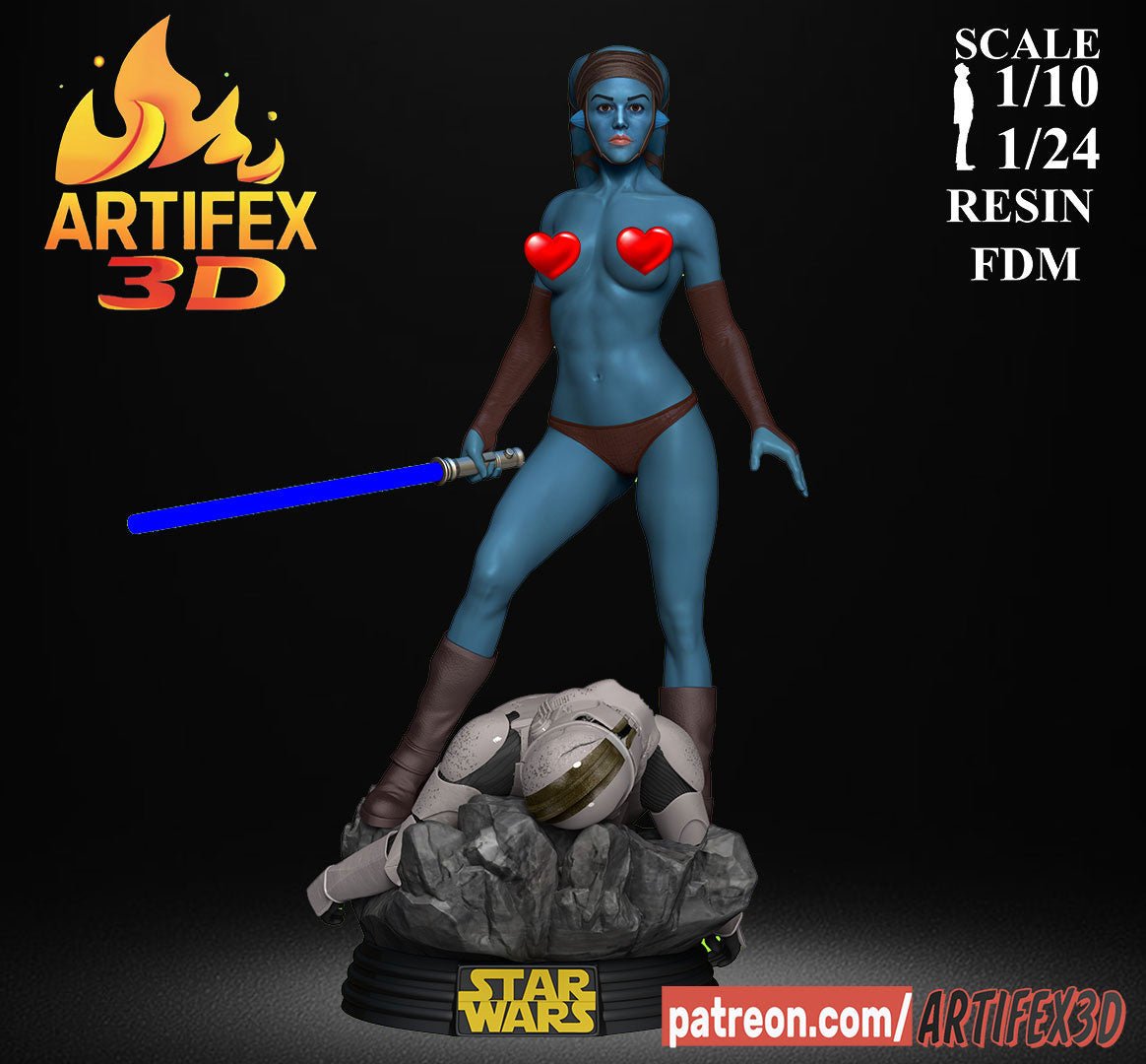 Aayla Secura - Artifex3D - Dark Forge Arts