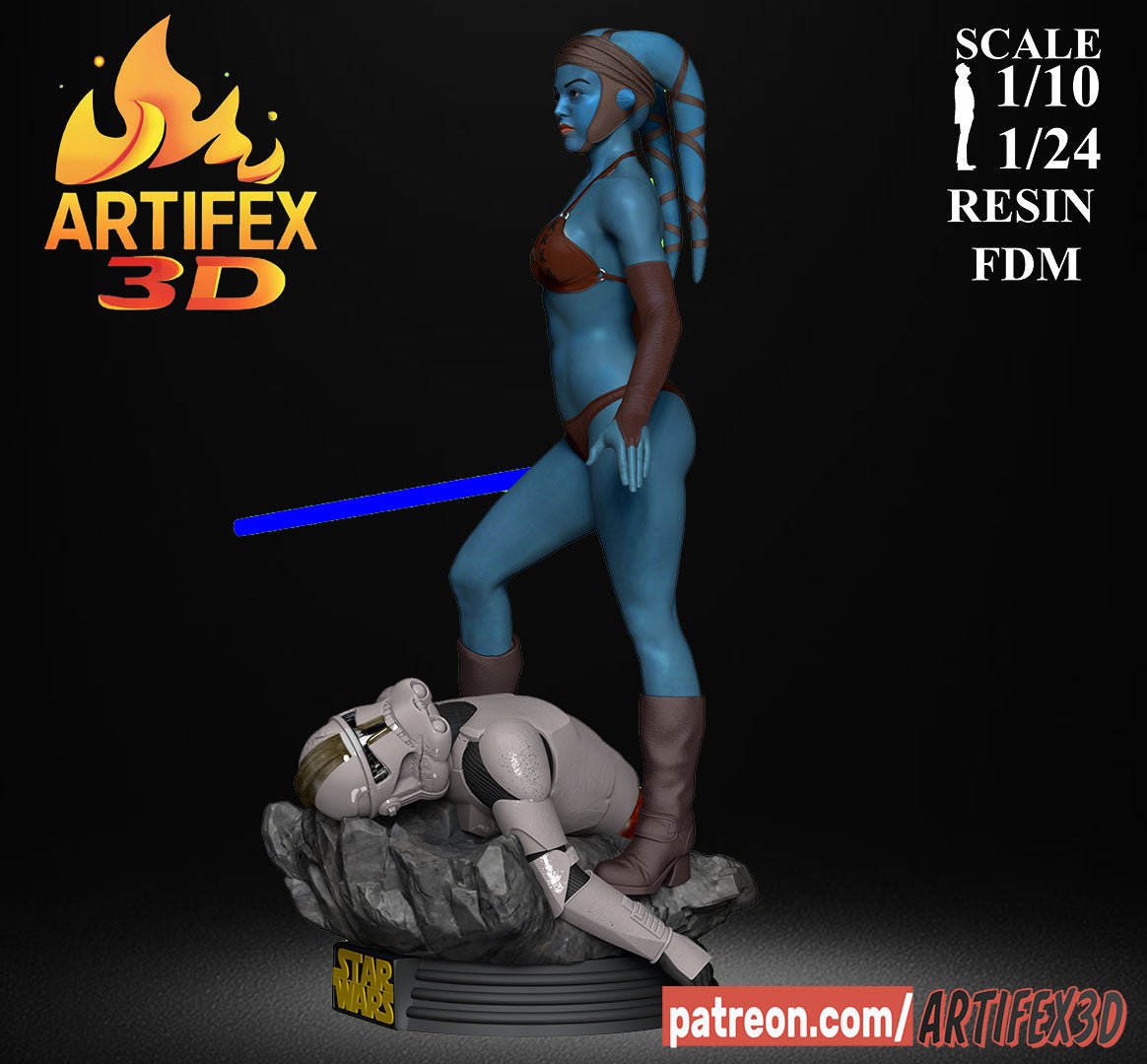Aayla Secura - Artifex3D - Dark Forge Arts