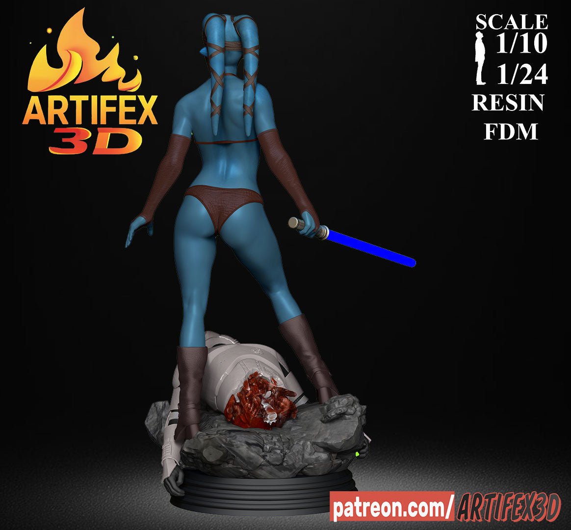 Aayla Secura - Artifex3D - Dark Forge Arts