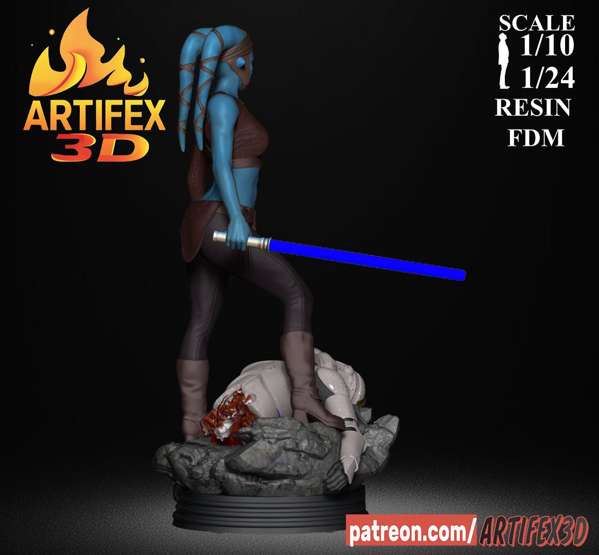 Aayla Secura - Artifex3D - Dark Forge Arts