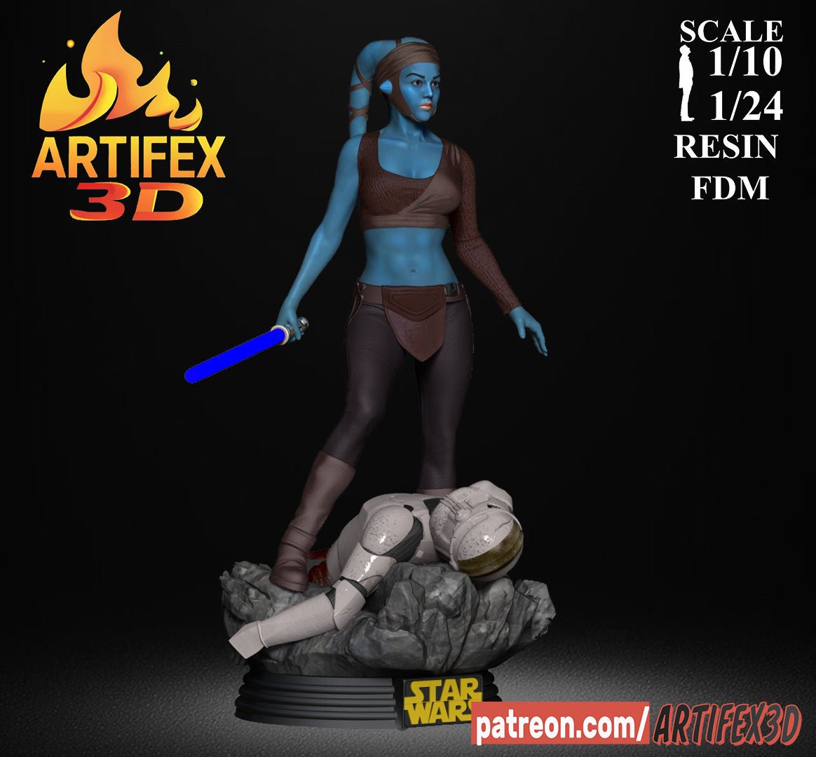 Aayla Secura - Artifex3D - Dark Forge Arts