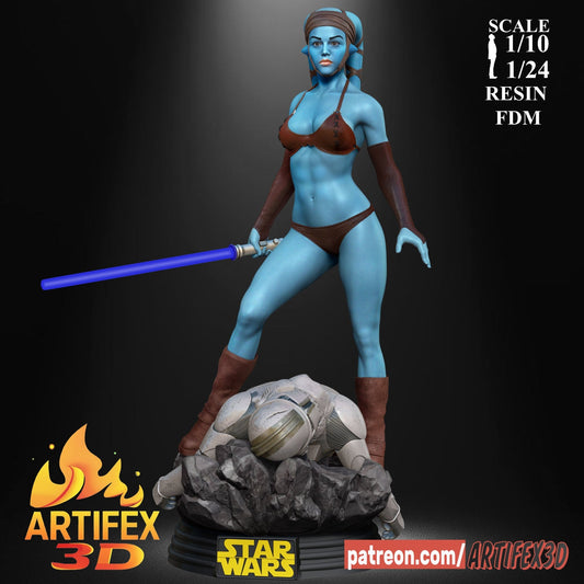 Aayla Secura - Artifex3D - Dark Forge Arts