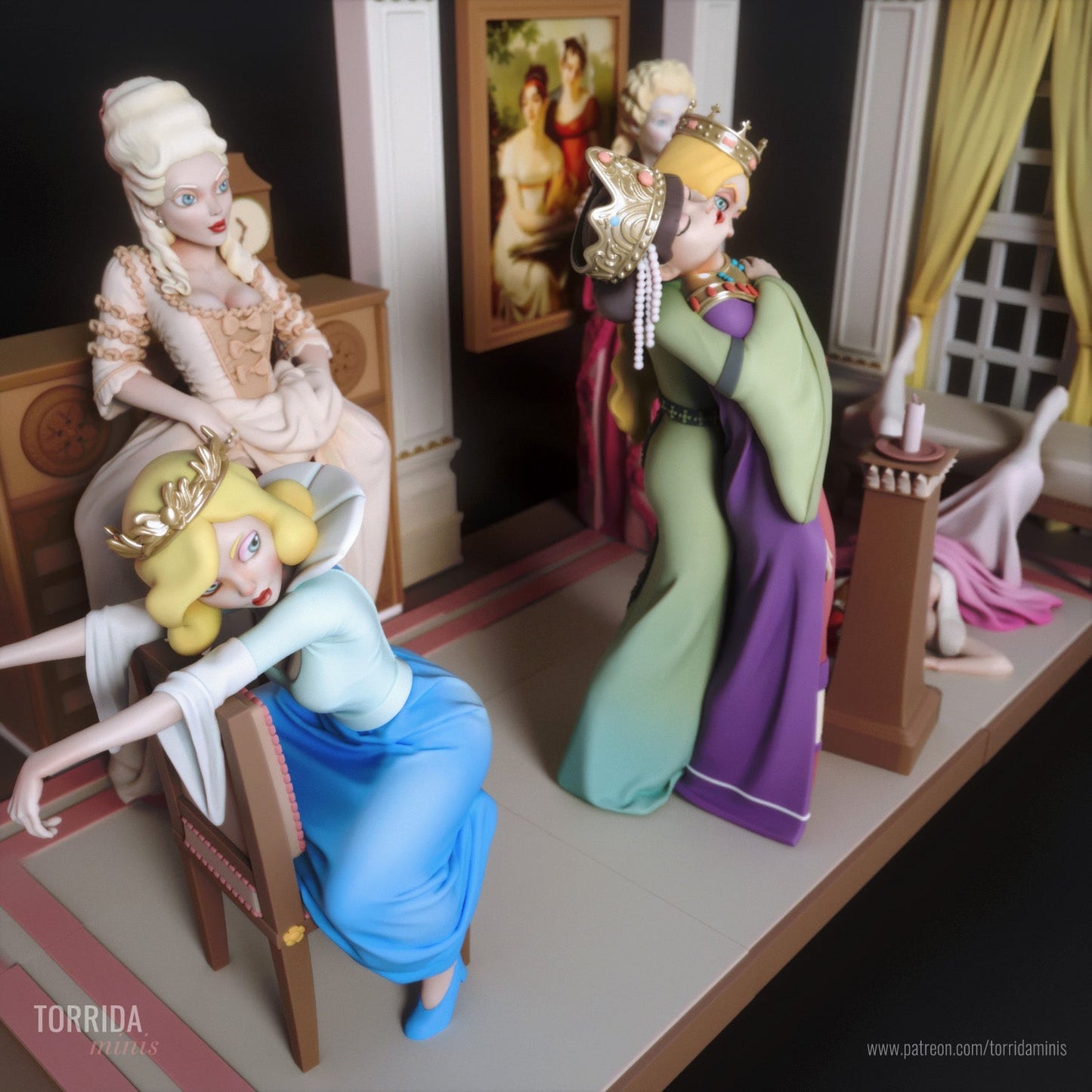 Adorable Queens Diorama - Torrida Minis - Dark Forge Arts