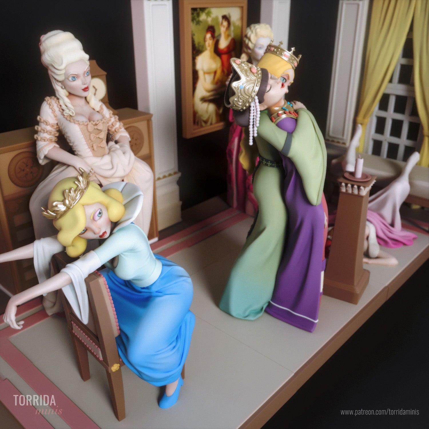 Adorable Queens Diorama - Torrida Minis - Dark Forge Arts