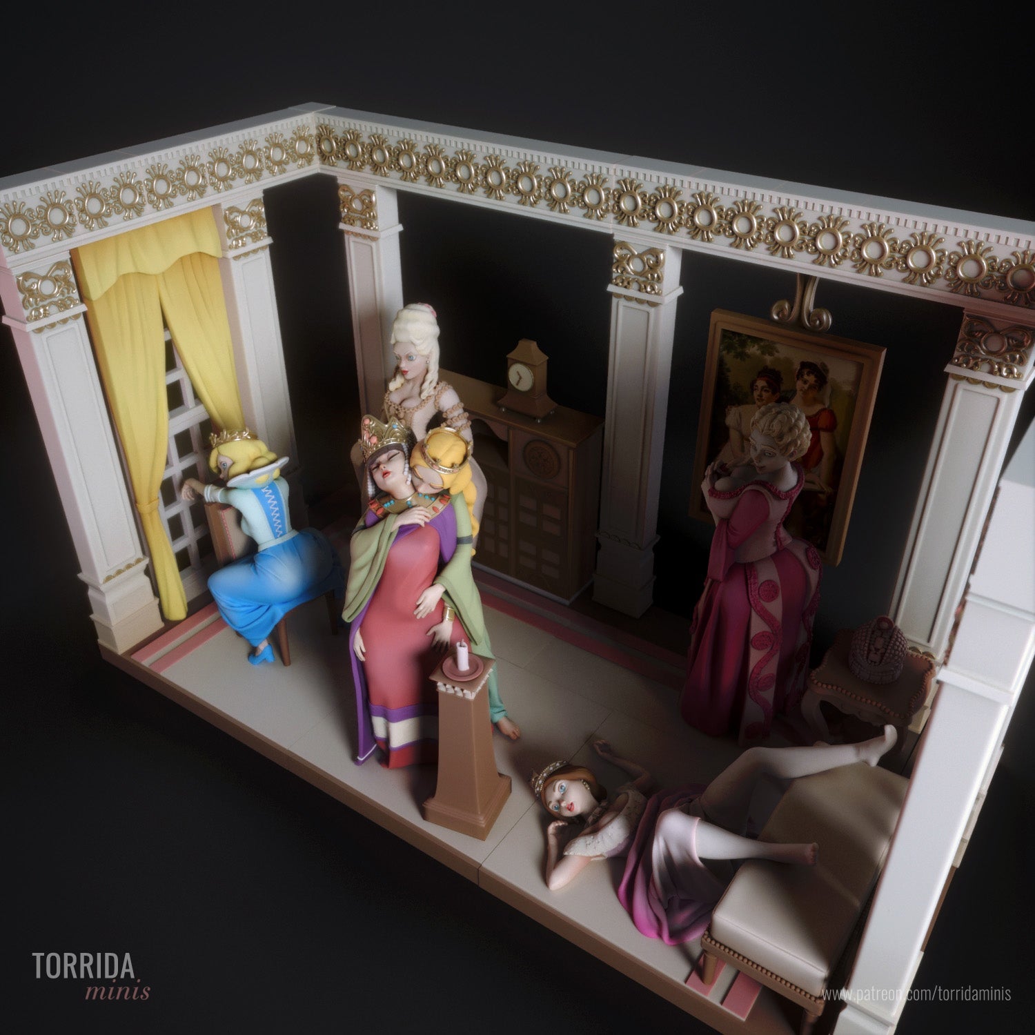 Adorable Queens Diorama - Torrida Minis - Dark Forge Arts