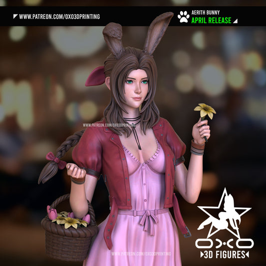 Aerith Bunny - OXO3D - Dark Forge Arts