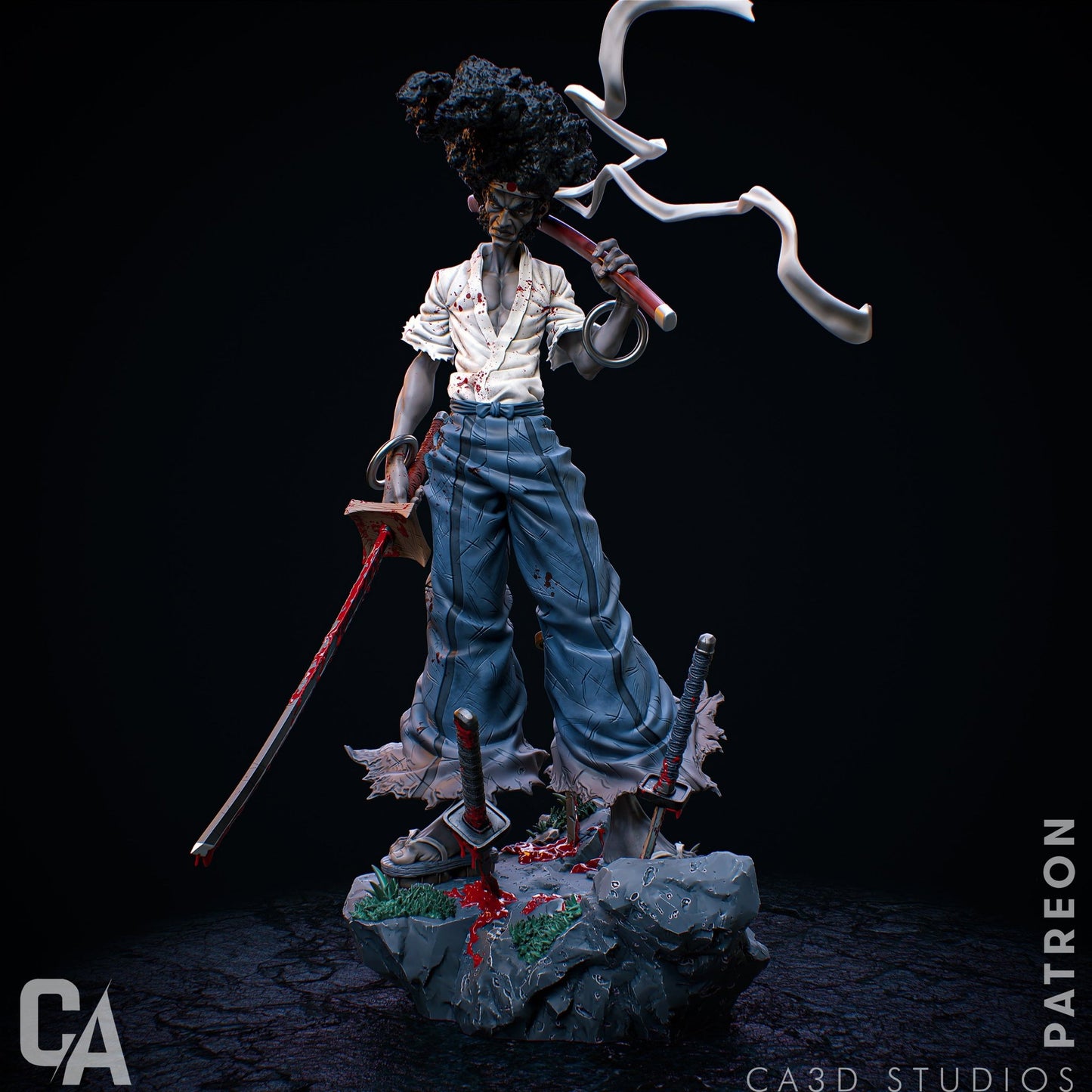Afro Samurai - CA 3D Studios - Dark Forge Arts