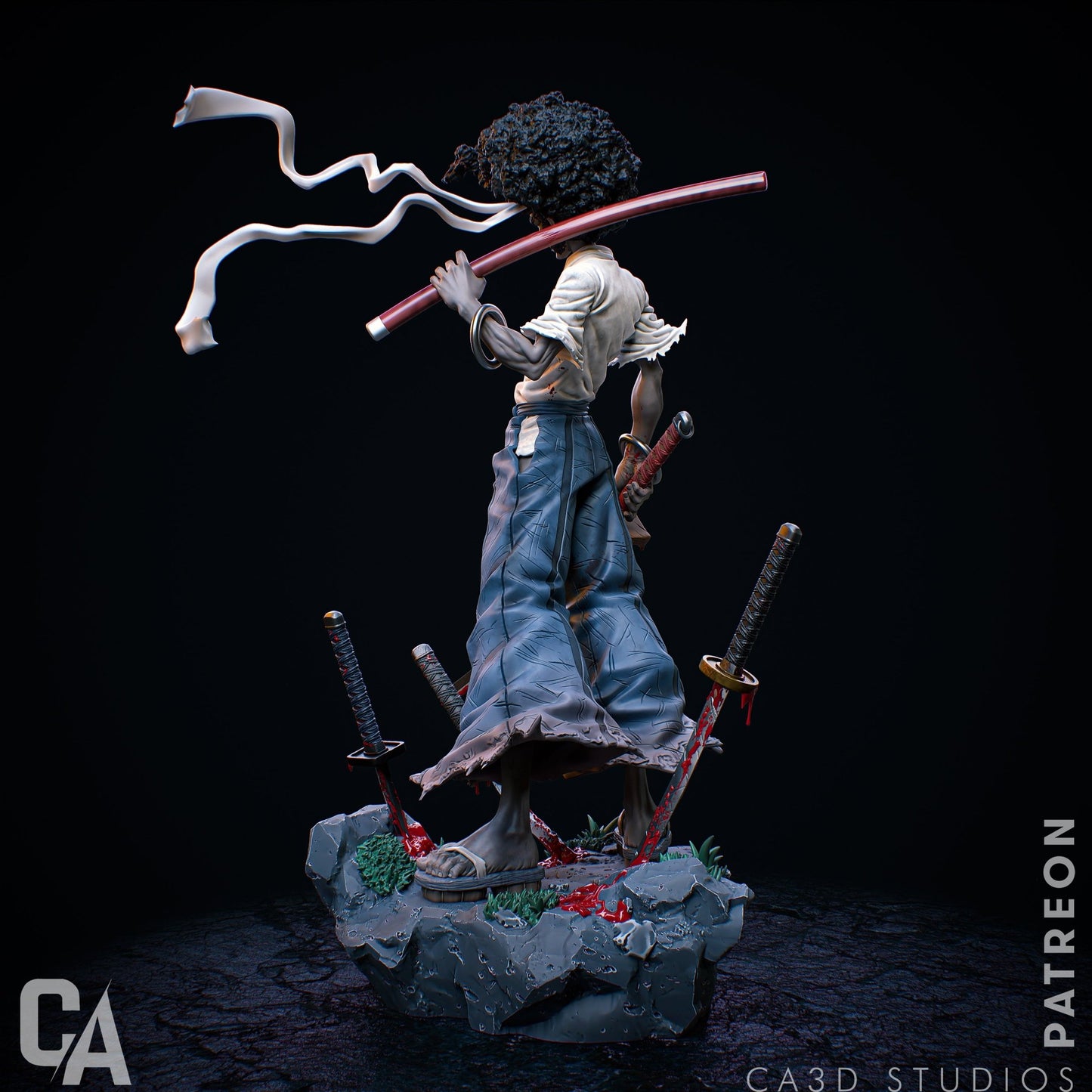 Afro Samurai - CA 3D Studios - Dark Forge Arts