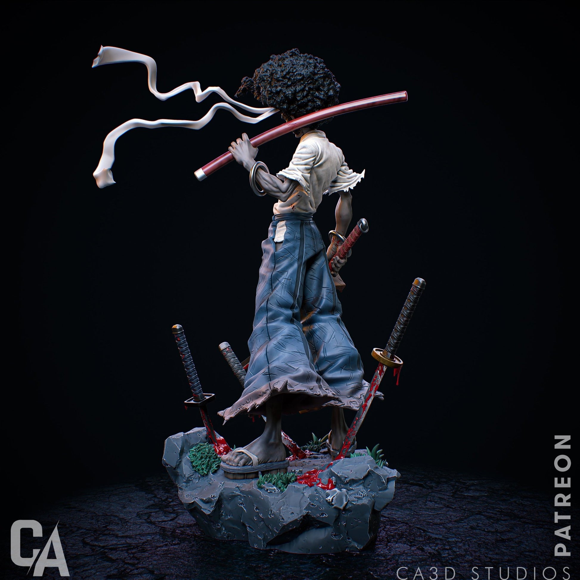 Afro Samurai - CA 3D Studios - Dark Forge Arts