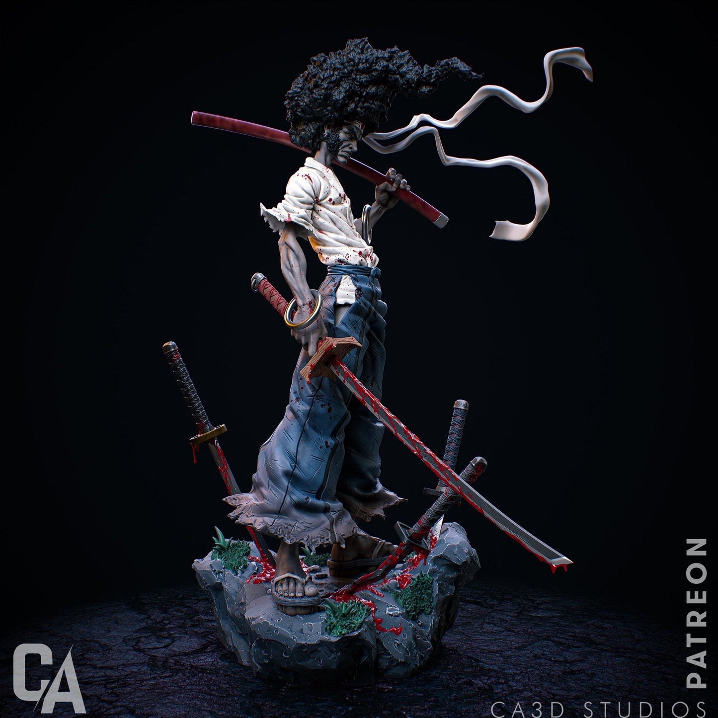 Afro Samurai - CA 3D Studios - Dark Forge Arts