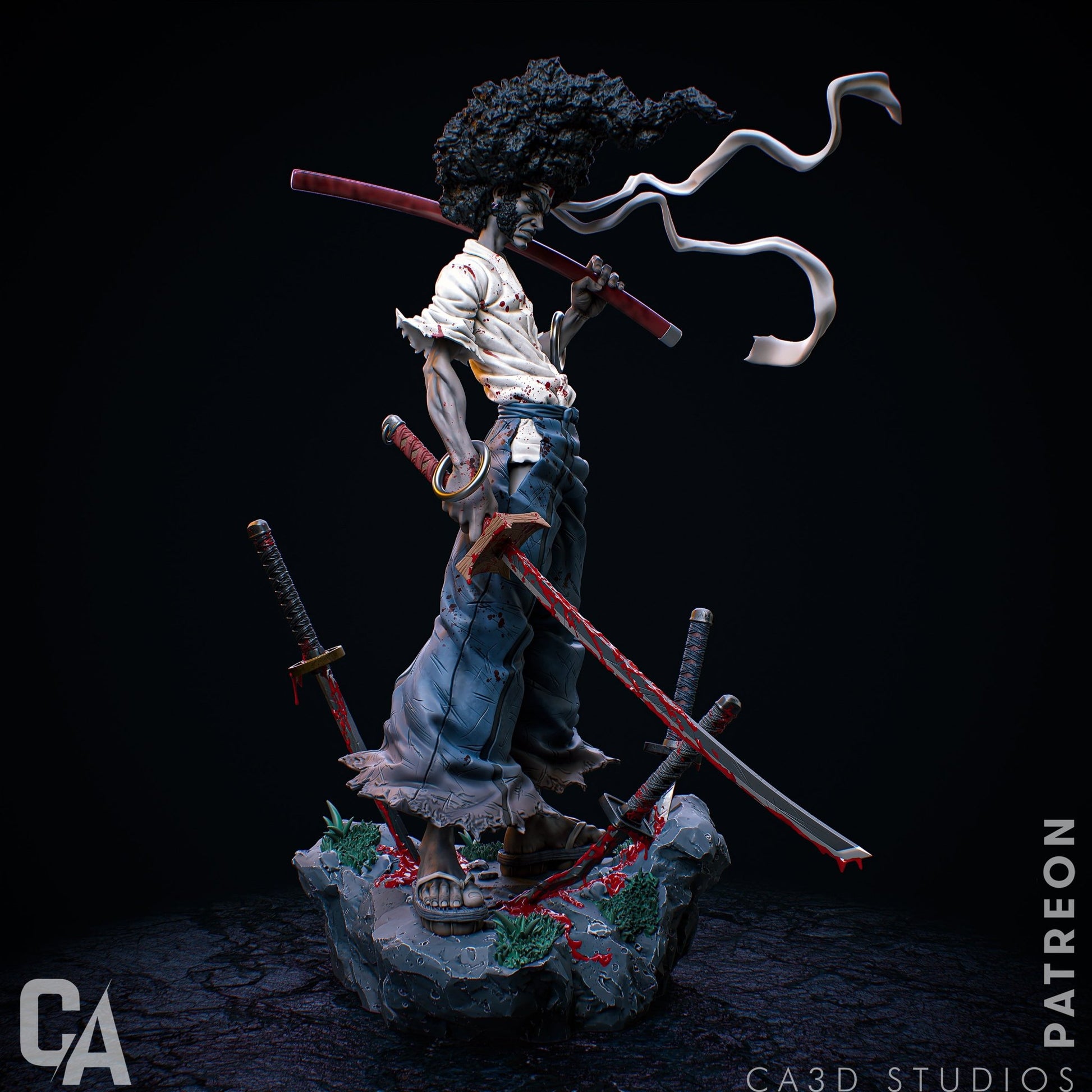 Afro Samurai - CA 3D Studios - Dark Forge Arts