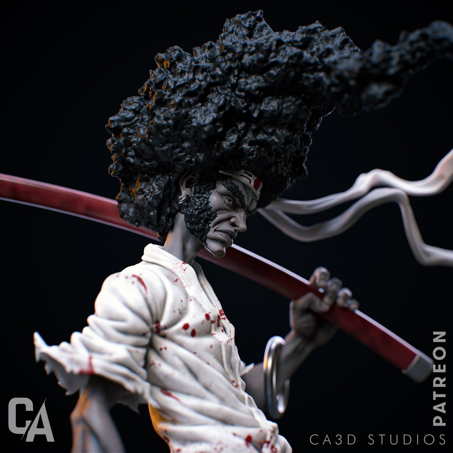 Afro Samurai - CA 3D Studios - Dark Forge Arts