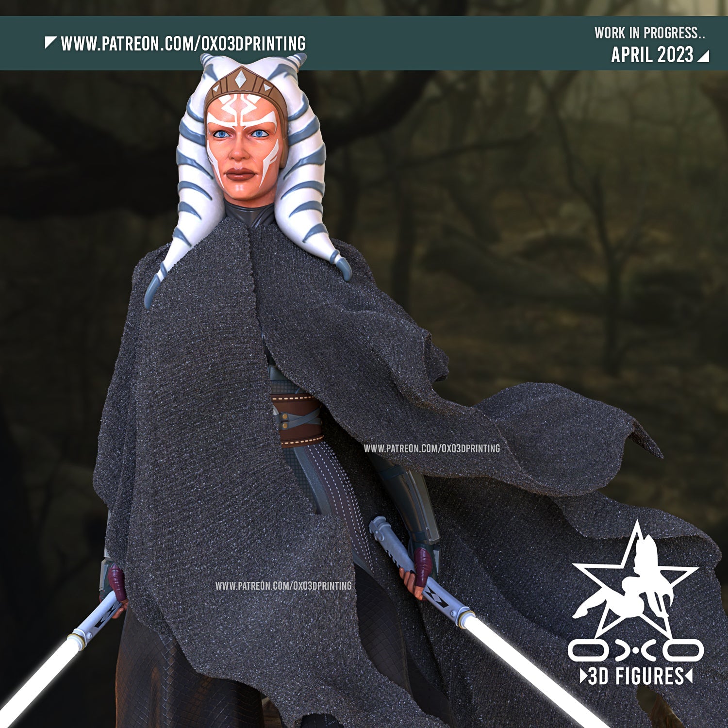 Ahsoka and Grogu - OXO3D - Dark Forge Arts
