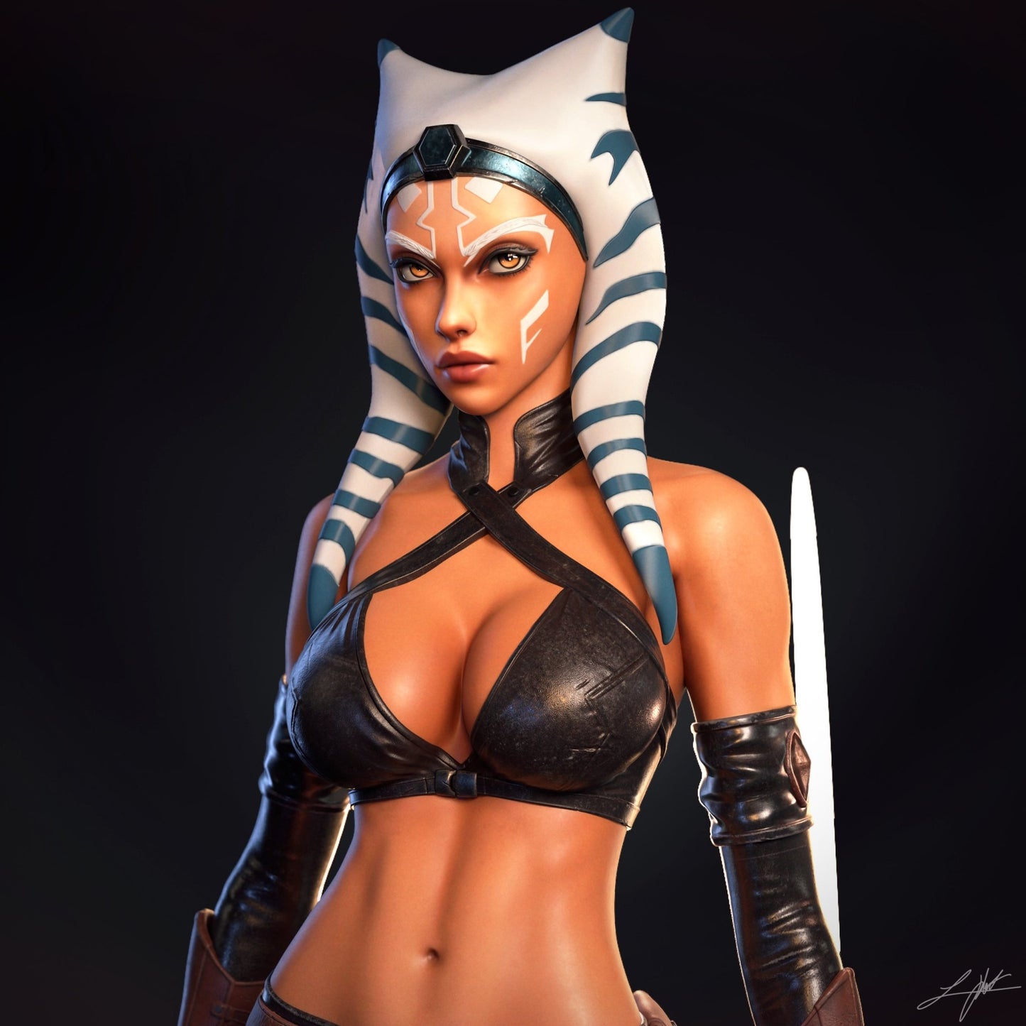 Ahsoka Tano - Abe3D - Dark Forge Arts