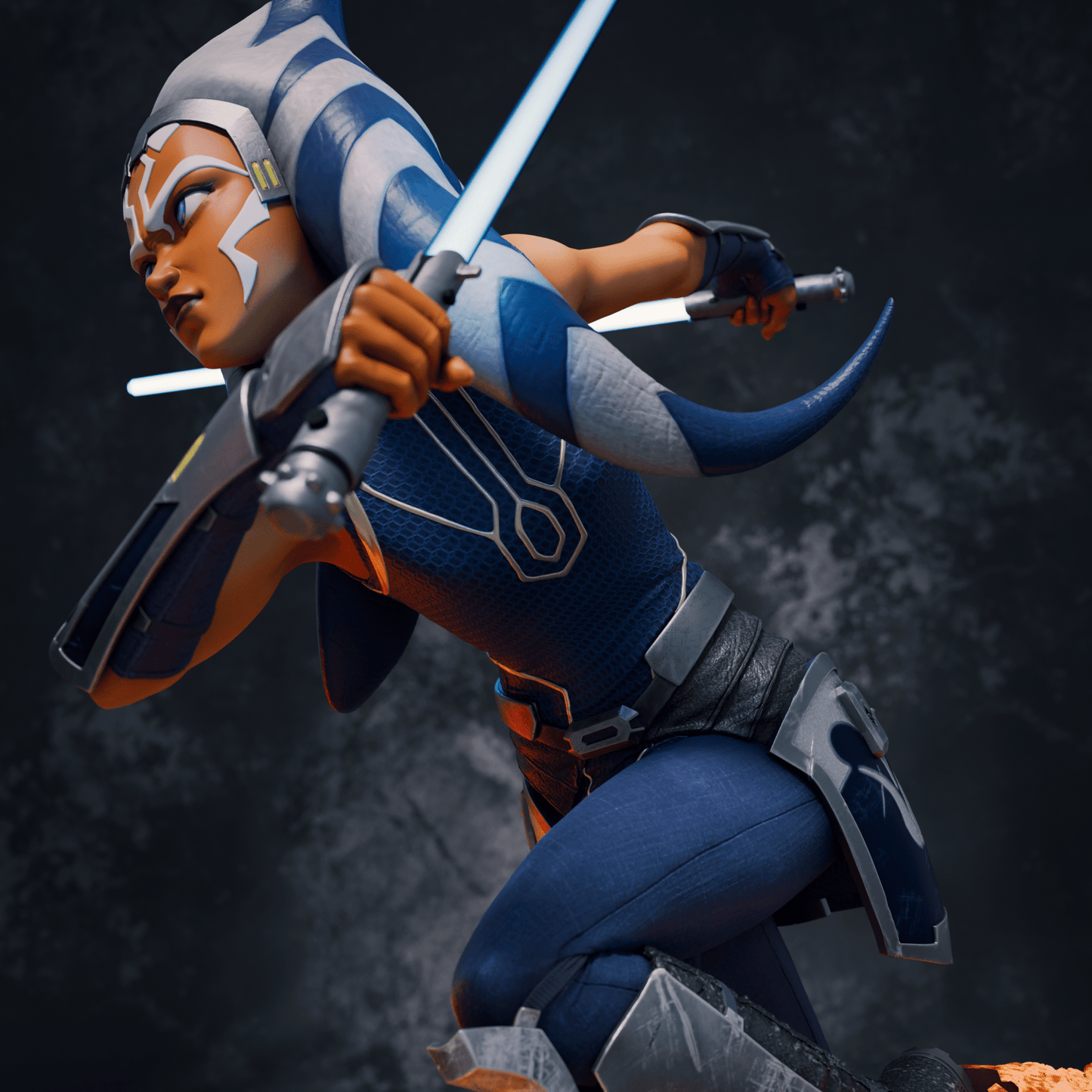 Ahsoka Tano vs. Darth Maul - CA 3D Studios - Dark Forge Arts