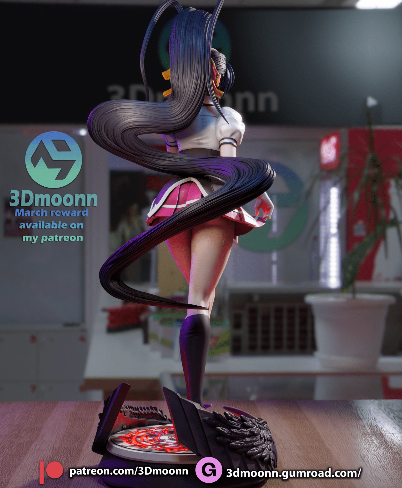 Akeno Himejima - 3DMoonn - Dark Forge Arts