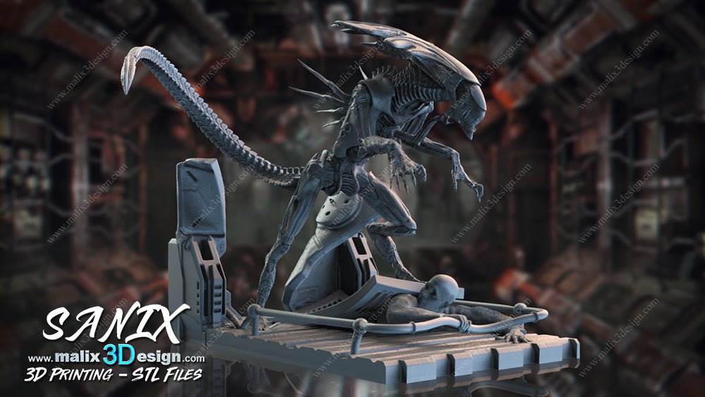 Alien Queen - Sanix3D - Dark Forge Arts