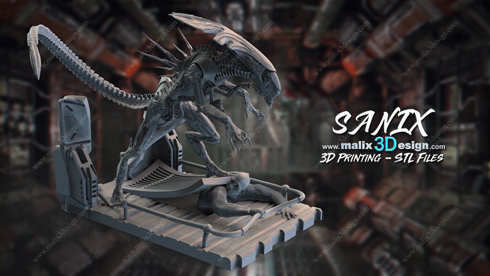 Alien Queen - Sanix3D - Dark Forge Arts