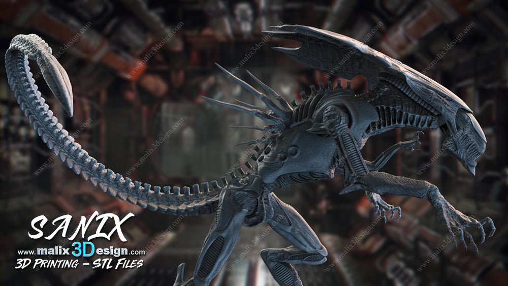 Alien Queen - Sanix3D - Dark Forge Arts