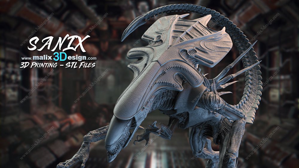 Alien Queen - Sanix3D - Dark Forge Arts