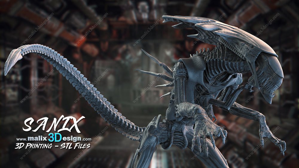 Alien Queen - Sanix3D - Dark Forge Arts