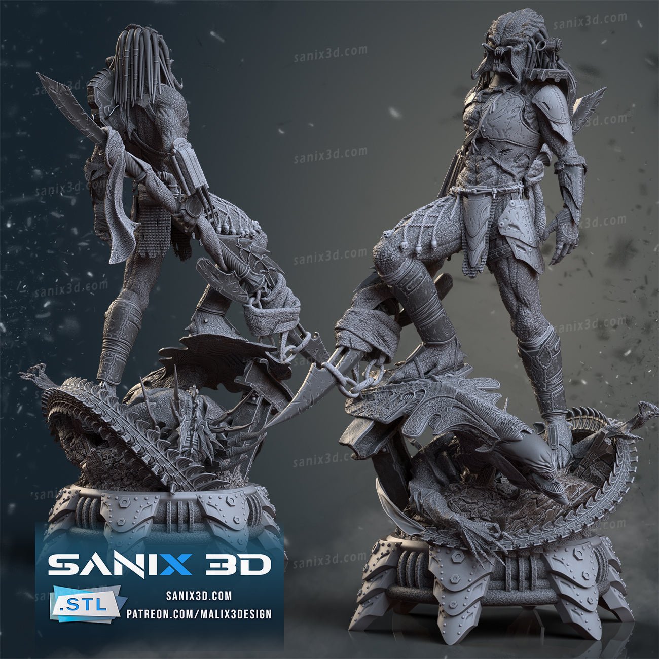 Alien vs Predator - Sanix3D - Dark Forge Arts
