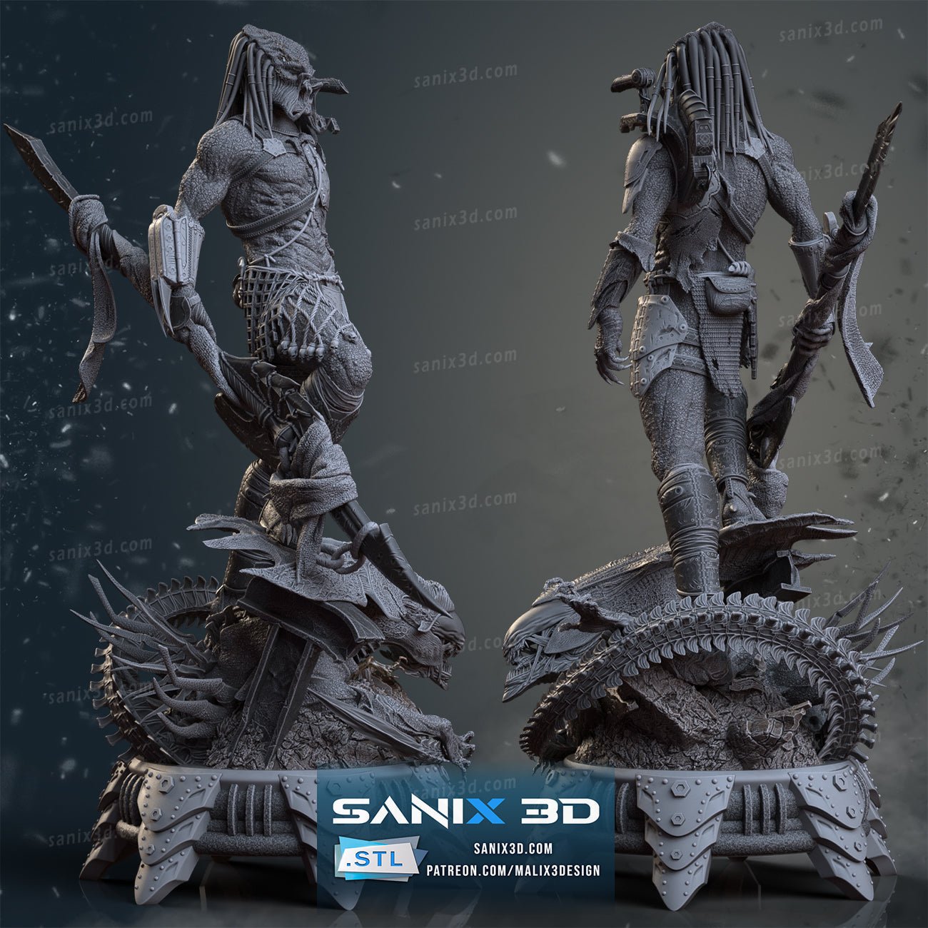 Alien vs Predator - Sanix3D - Dark Forge Arts