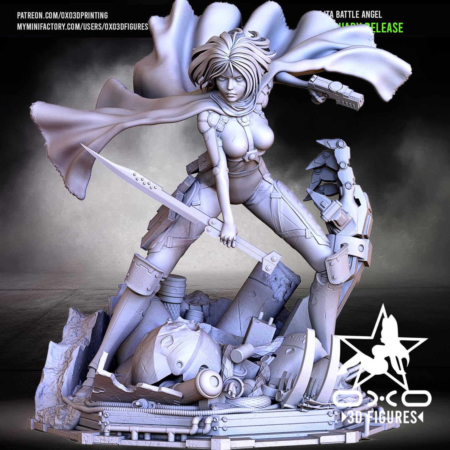 Alita Battle Angel - OXO3D - Dark Forge Arts