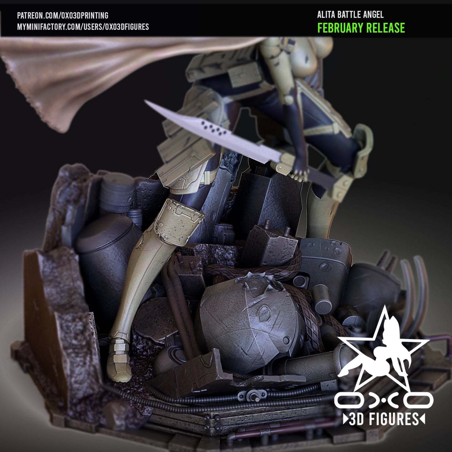Alita Battle Angel - OXO3D - Dark Forge Arts
