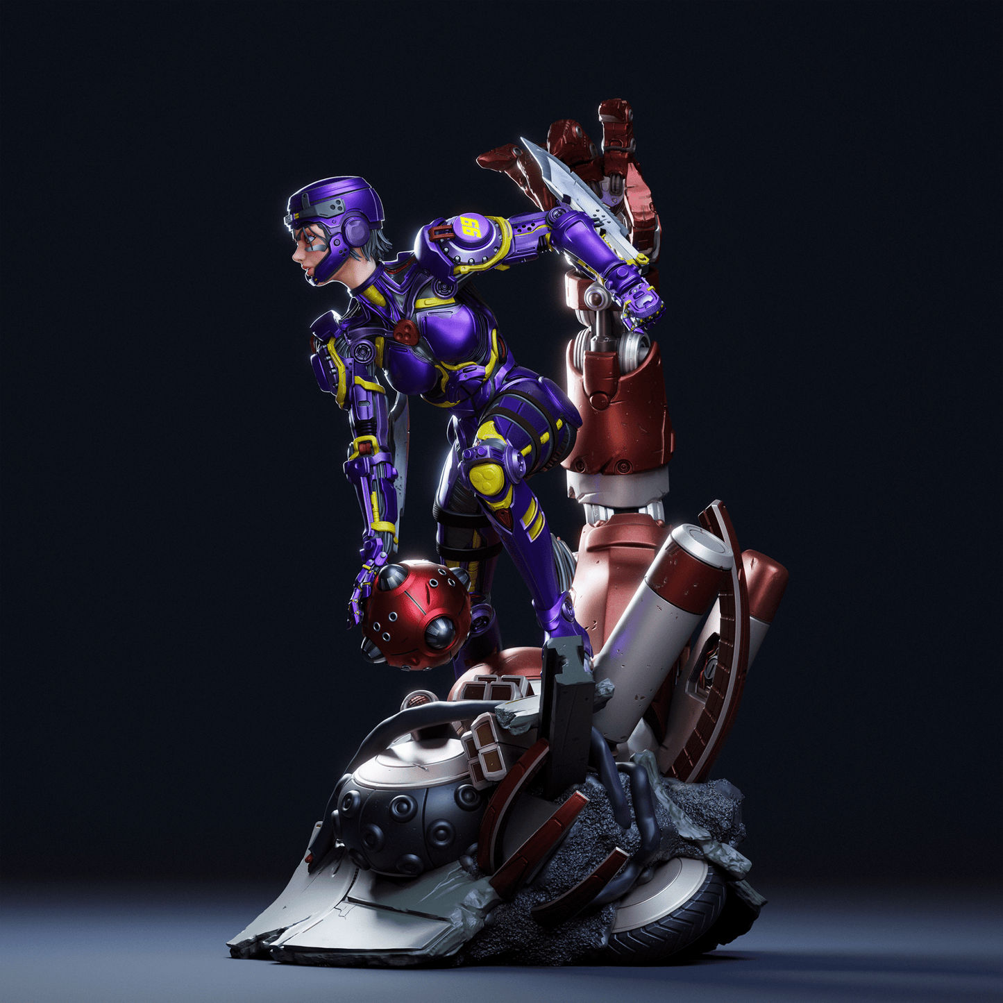 Alita Battle Angel v2 - CA 3D Studios - Dark Forge Arts