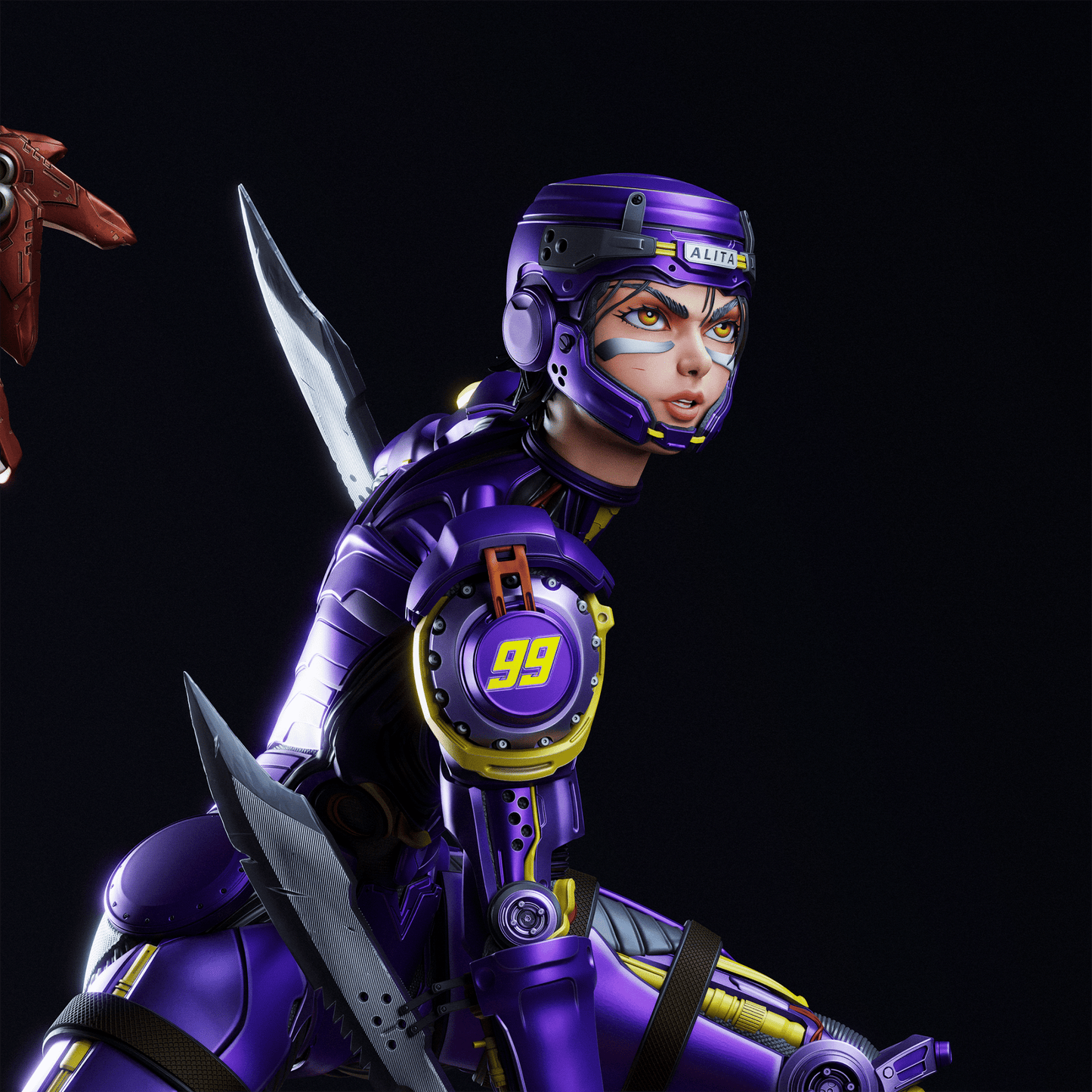 Alita Battle Angel v2 - CA 3D Studios - Dark Forge Arts