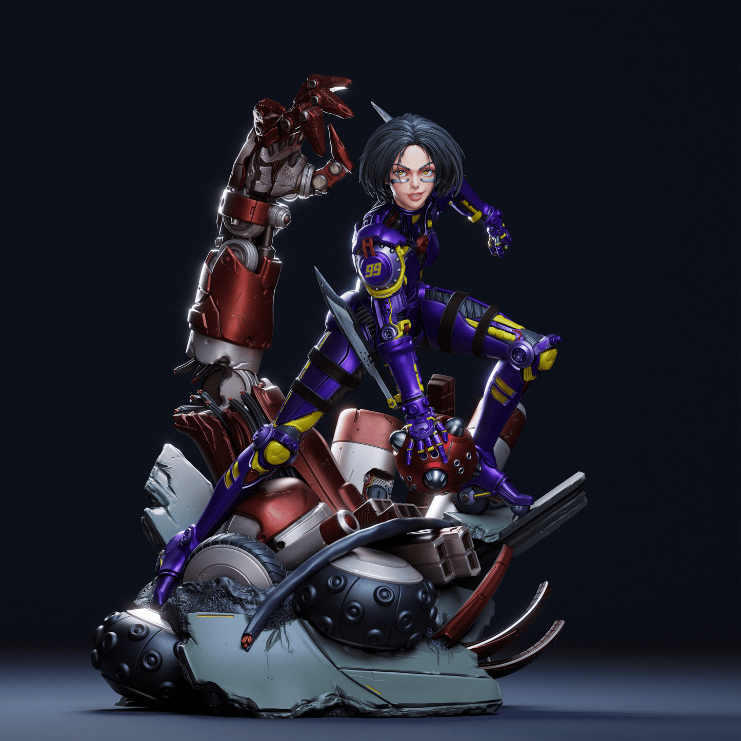 Alita Battle Angel v2 - CA 3D Studios - Dark Forge Arts