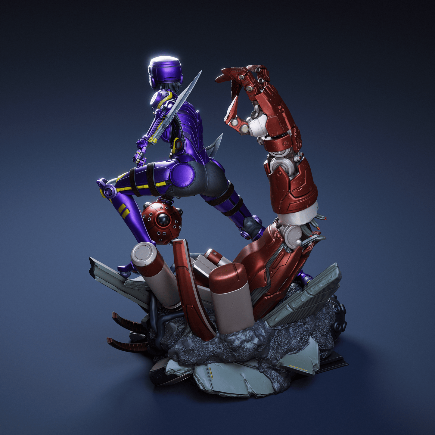 Alita Battle Angel v2 - CA 3D Studios - Dark Forge Arts