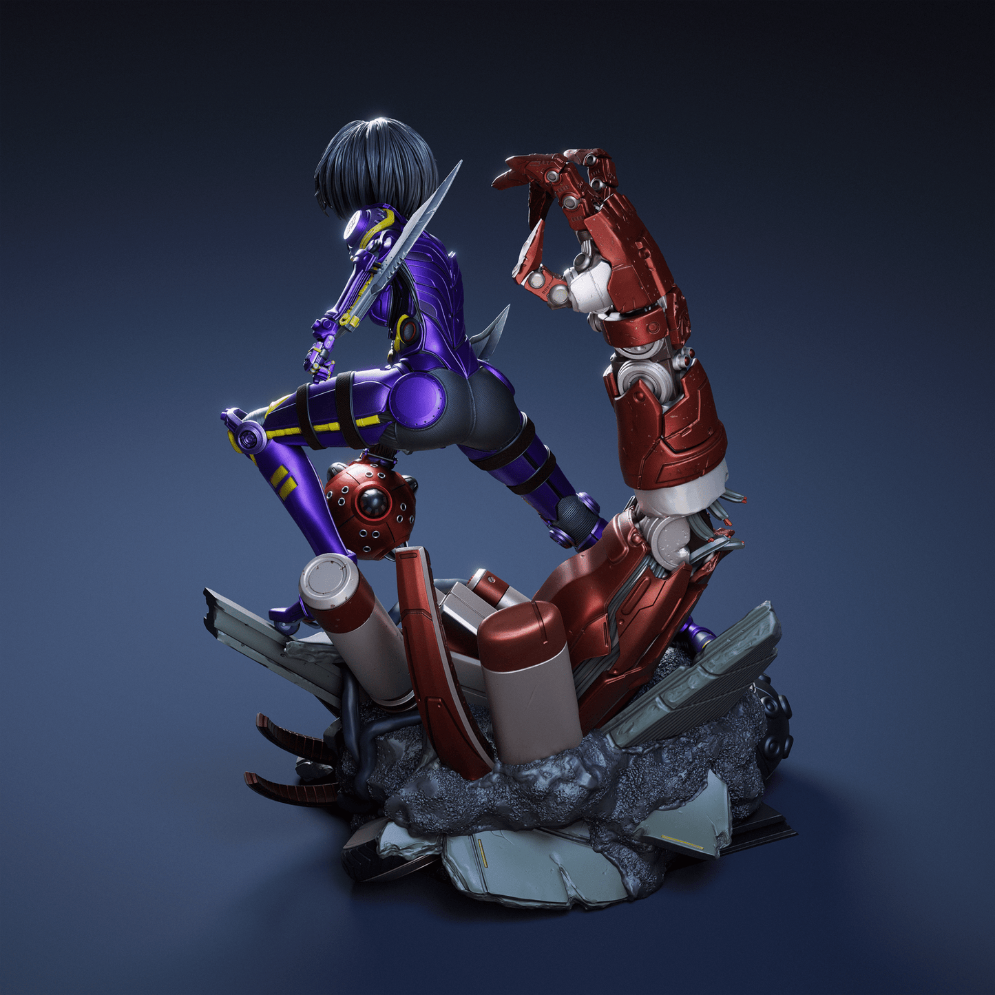 Alita Battle Angel v2 - CA 3D Studios - Dark Forge Arts