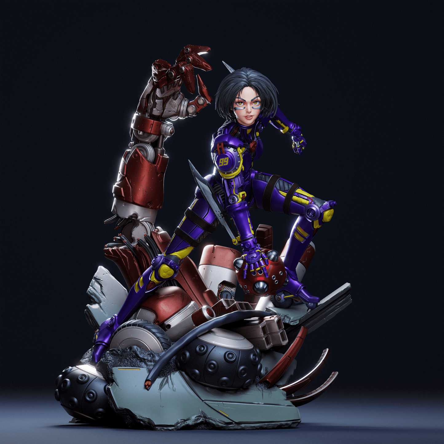 Alita Battle Angel v2 - CA 3D Studios - Dark Forge Arts
