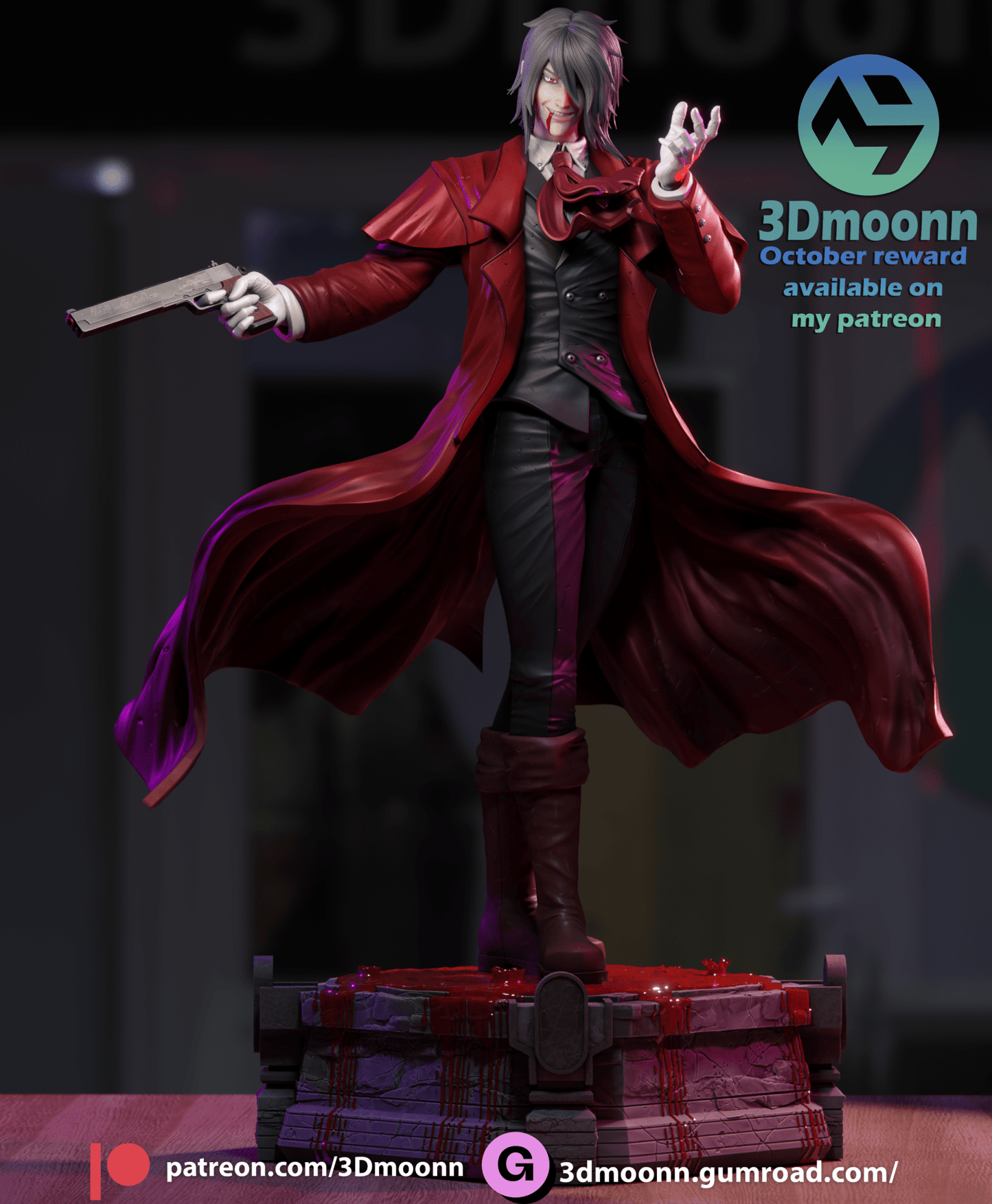 Alucard - 3DMoonn - Dark Forge Arts