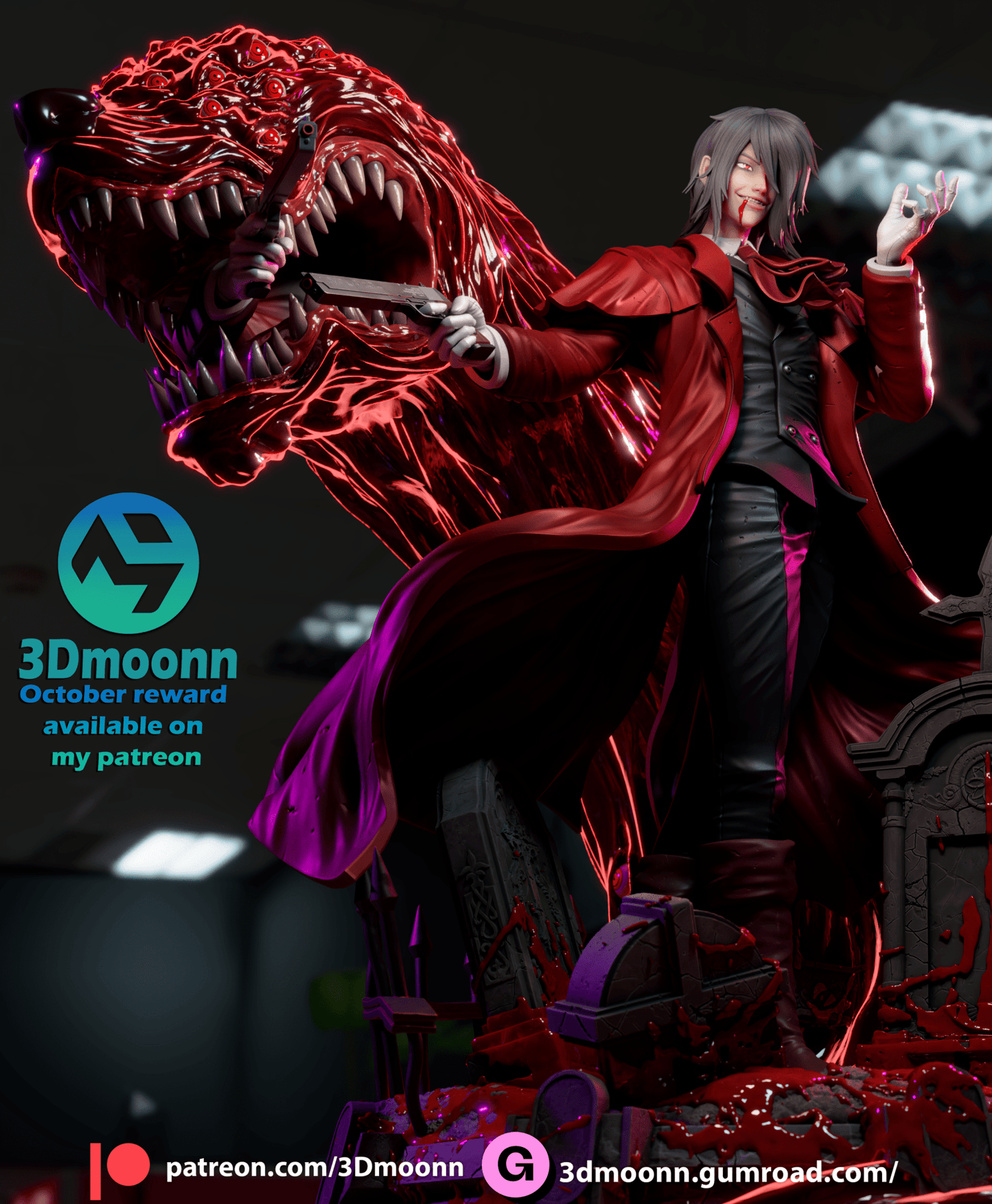 Alucard - 3DMoonn - Dark Forge Arts