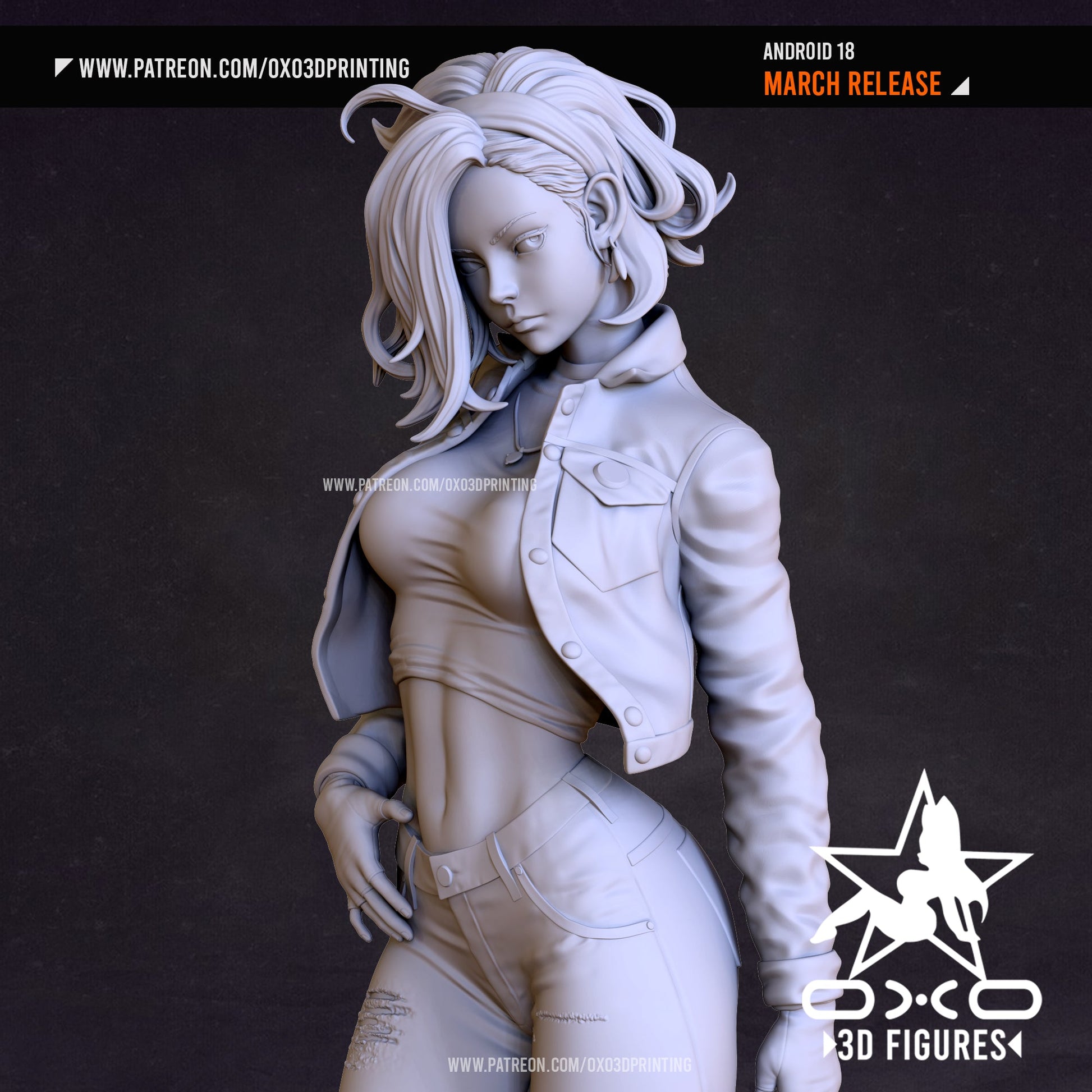 Android 18 - OXO3D - Dark Forge Arts